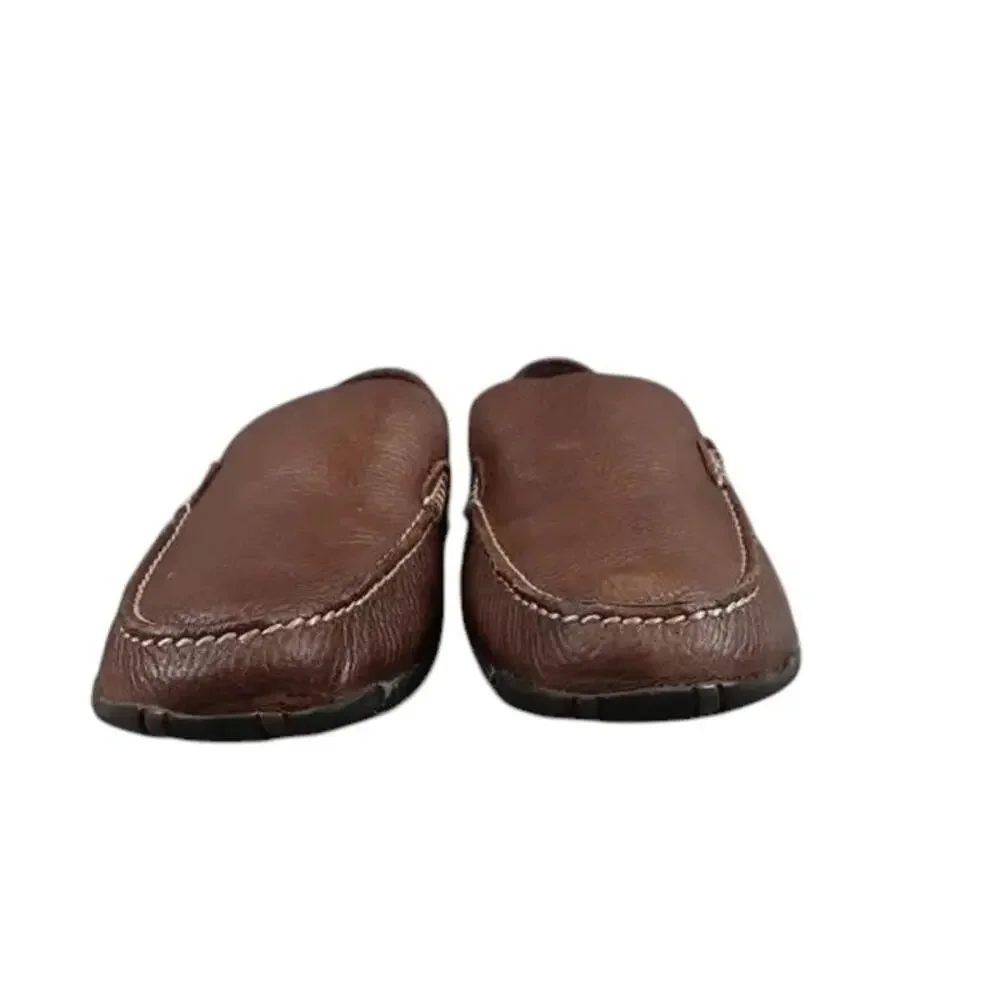 Bass Shoes Mens 11 Slip On Driving Loafers Brown Leather Classic Cristo Comfort